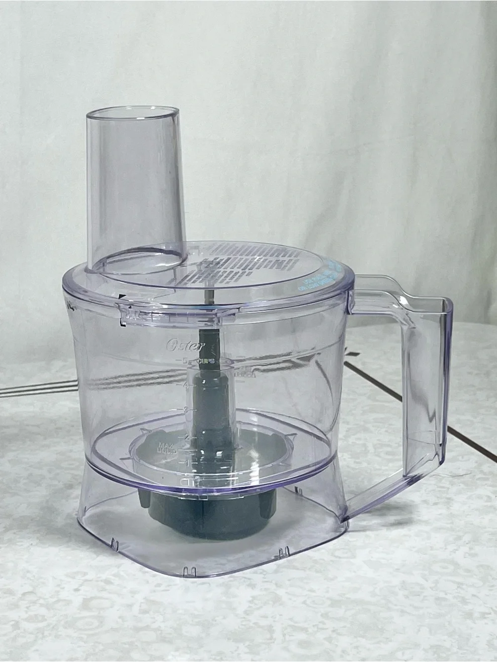 Oster 5 Cup Food Processor Bowl with Lid Chute Replacement Parts Only Clear OEM